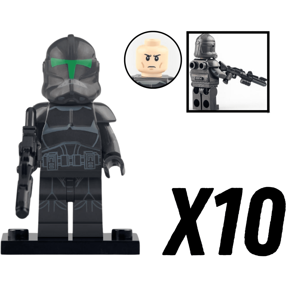 Space War Theme Elite Squad Clone Troopers Block Figures Set of 10pcs