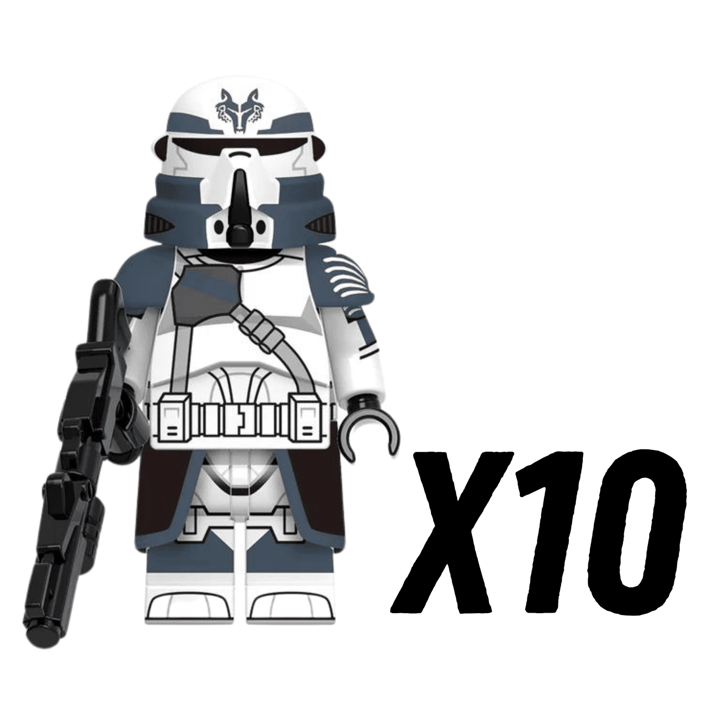 Space War Theme Wolfpack Airborne Trooper Block Figures Set