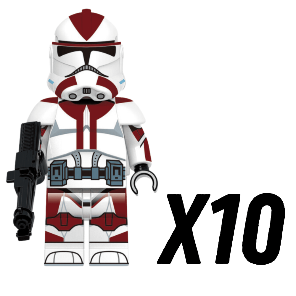 Space War Theme 91st Anaxes Clones Troopers Block Figures Set of 10pcs
