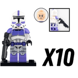 Space War Theme 187th Legion Clone Trooper Block Figures Set of 5pcs