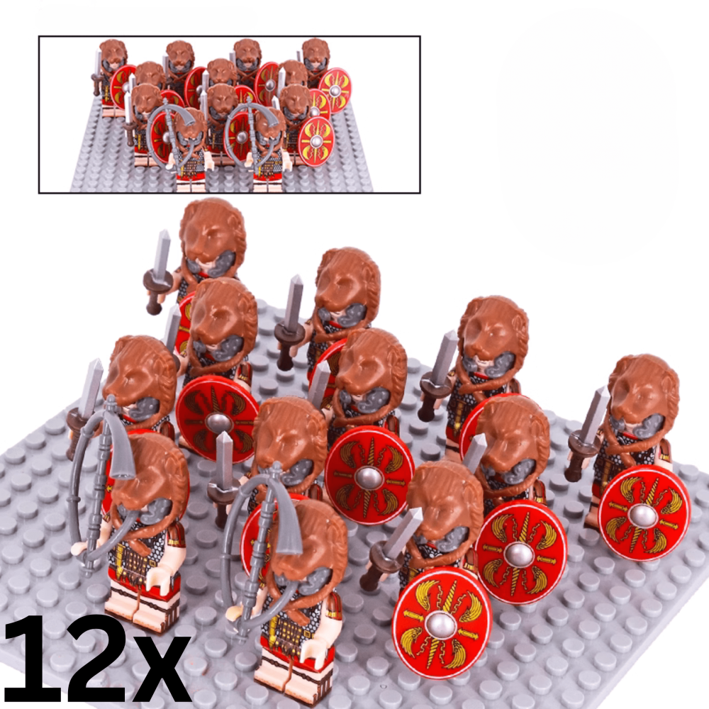 Roman Bearskin Signifier Auxiliaries Block Figures Set