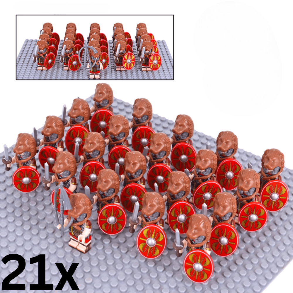 Roman Bearskin Signifier Auxiliaries Block Figures Set