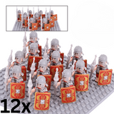 Roman Legionaries Red Cohort Block Figures Set