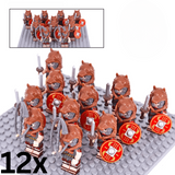 Roman Lion Skin Signifier Auxiliaries Block Figures Set of 12pcs