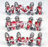 15th Century Polish Castle Knights Block Figures Set of 12pcs