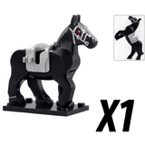 Medieval Knights Horses and Mounts Block Figures Style 2