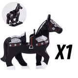 Medieval Knights Horses and Mounts Block Figures