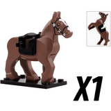 Medieval Knights Horses and Mounts Block Figures Style 2