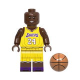 NBA Basketball Block Figures Set of 8pcs with Basketball Accessory