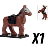 Medieval Knights Horses and Mounts Block Figures Style 2