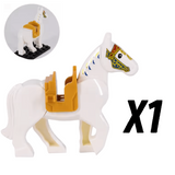 Medieval Knights Horses and Mounts Block Figures