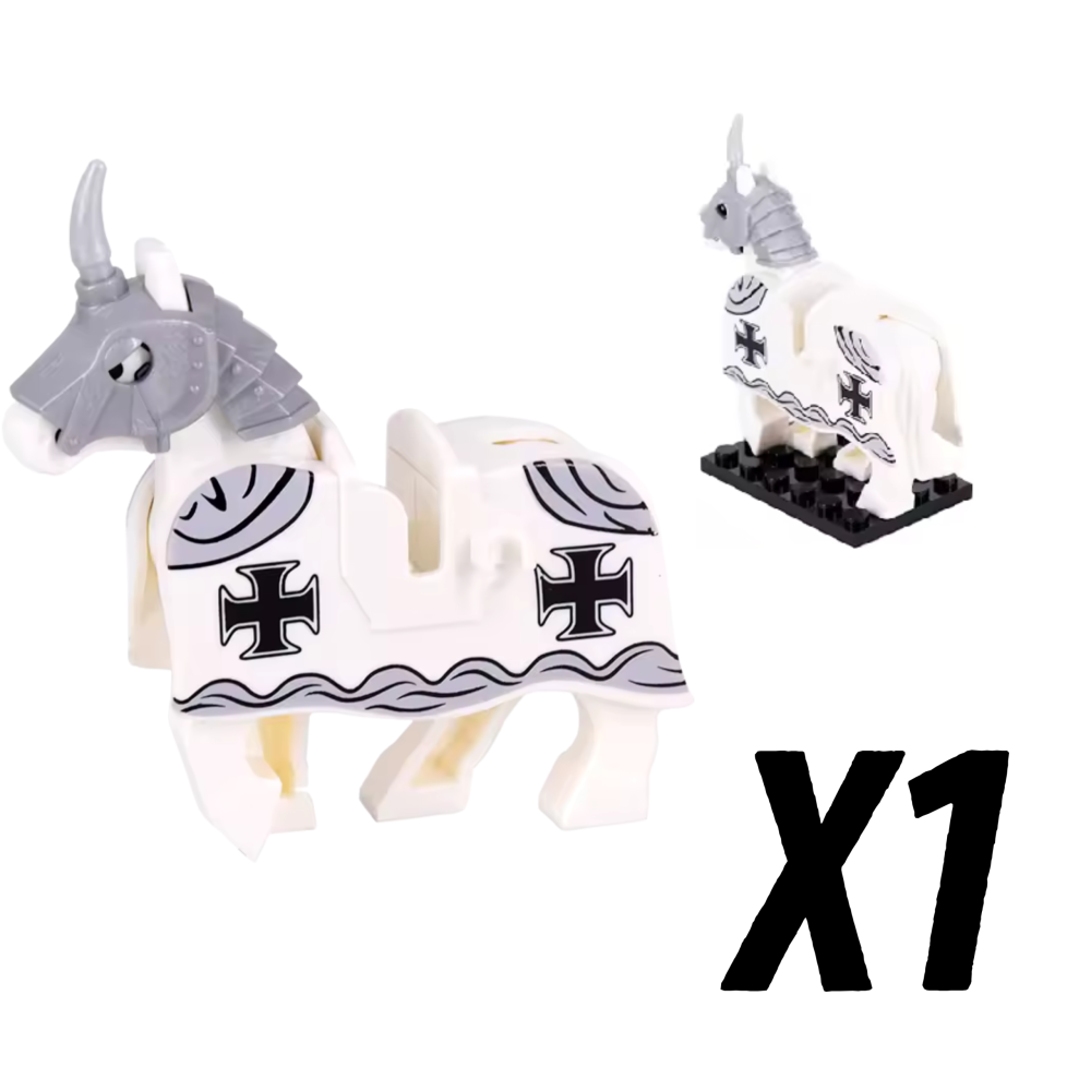 Crusades Horses and Mounts Block Figures