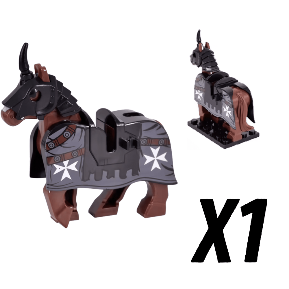 Crusades Horses and Mounts Block Figures