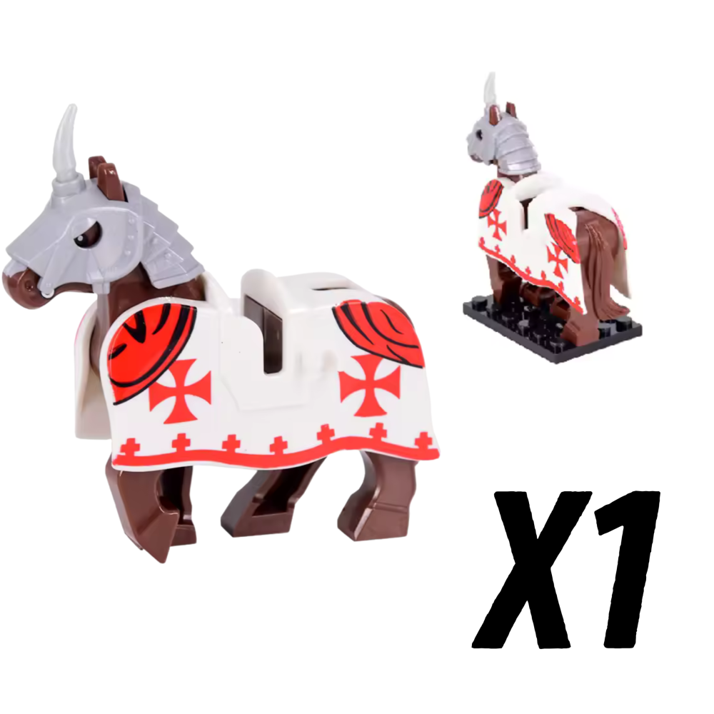 Crusades Horses and Mounts Block Figures