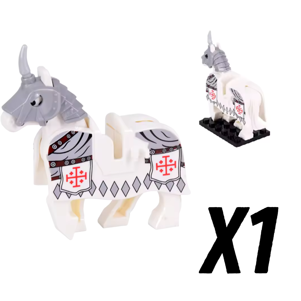 Crusades Horses and Mounts Block Figures