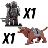 Lord the Rings Uruk-Hai Warg Rider Block Figures Set 22pcs
