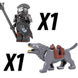 Lord the Rings Uruk-Hai Warg Rider Block Figures Set 22pcs
