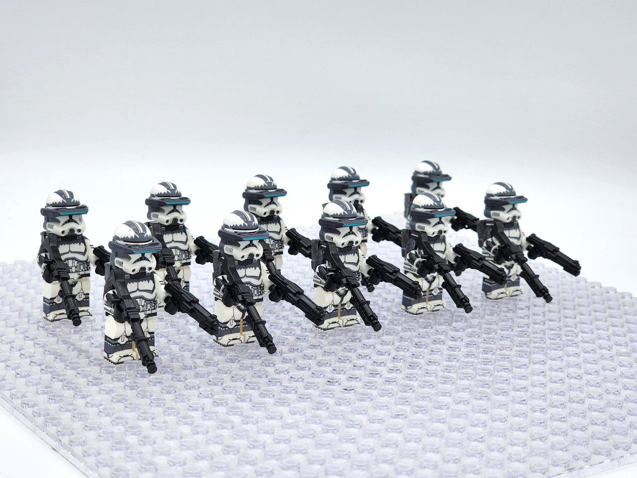Space War Theme 104th Wolfpack Sargeants Clone TrooperBlock Figures Set