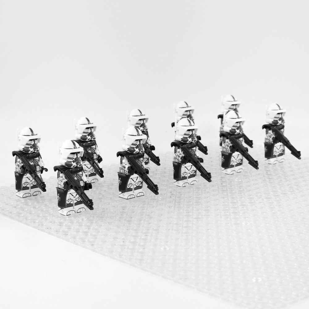 Space War Theme 104th Heavy Wolfpack Clone Trooper Block Figures Set of 10pcs