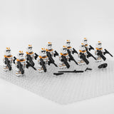 Space War Theme 212th Battalion Clone Troopers Block Figures Set of 10pcs