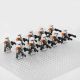 Space War Theme 212th Attack Battalion Airborne Paratrooper Block Figures Set