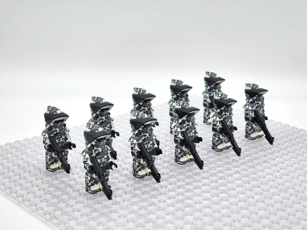 Space War Theme Jungle Camo ARF Clone Trooper Block Figures Set