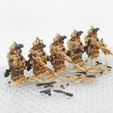 US Army Navy Seals Block Figures Set