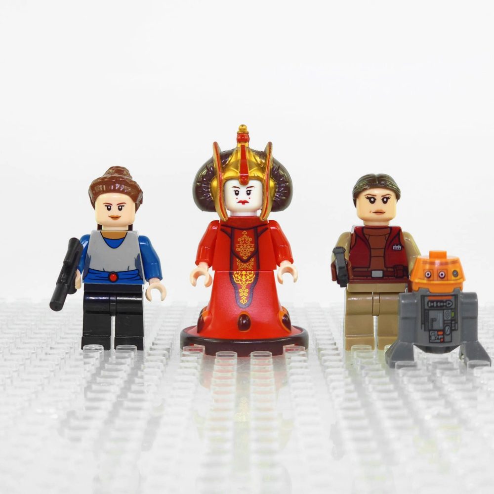Space War Theme Padme And Queen Amidala Block Figures Set