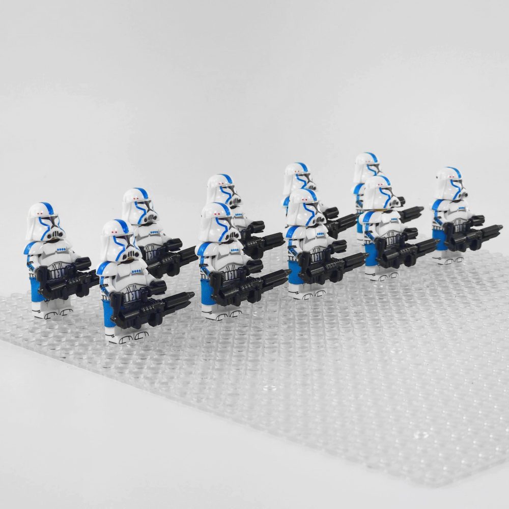 Space War Theme 501st Legion Phase 2 Heavy Clone Troopers Block Figures Set of 10pcs