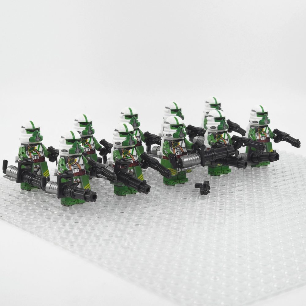 Space War Theme Doom’s Unit Heavy Gunner Clone Troopers Block Figures Set