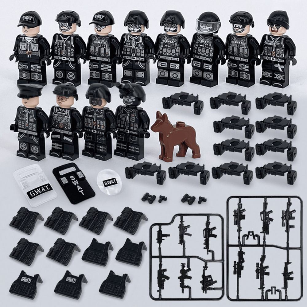 SWAT Task Force Block Figures Set