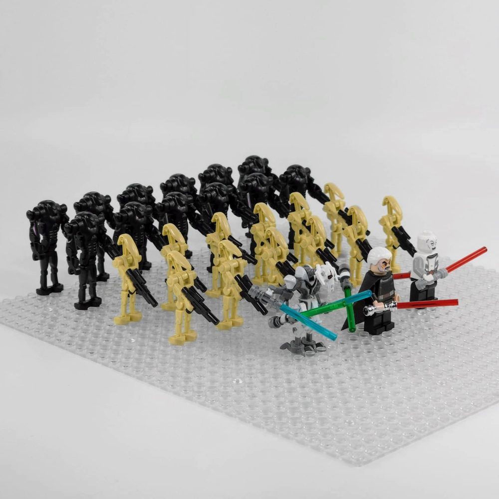 Space War Theme Separatist Battle Droid Count Dooku General Grievous Ventress Block Figures Set