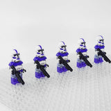 Space War Theme 187th Legion Clone Trooper Block Figures Set of 5pcs
