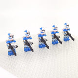 Space War Theme 501st Armoured Jetpack Clone Troopers Block Figures Set of 5pcs