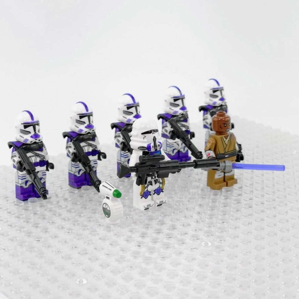 Space War Theme 187th Legion Clone Trooper Block Figures Set of 7pcs