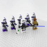 Space War Theme 187th Legion Clone Trooper Block Figures Set of 7pcs