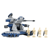 Space War Theme Battle Droid Armored Assault Tank MOC Building Set – 398pcs (Blue)