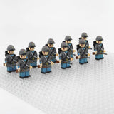 American Civil War Confederate Lone Star Guards Block Figures Set