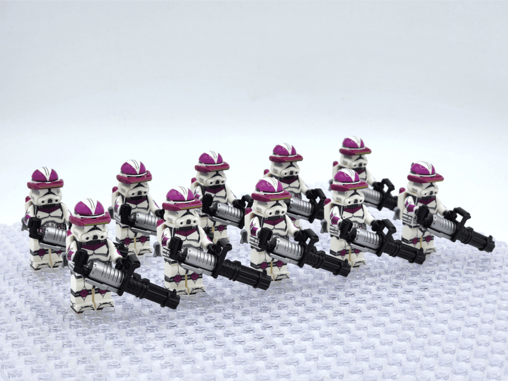 Space War Theme 21st Nova Corps Galactic Marines Heavy Gunners Block Figures Set