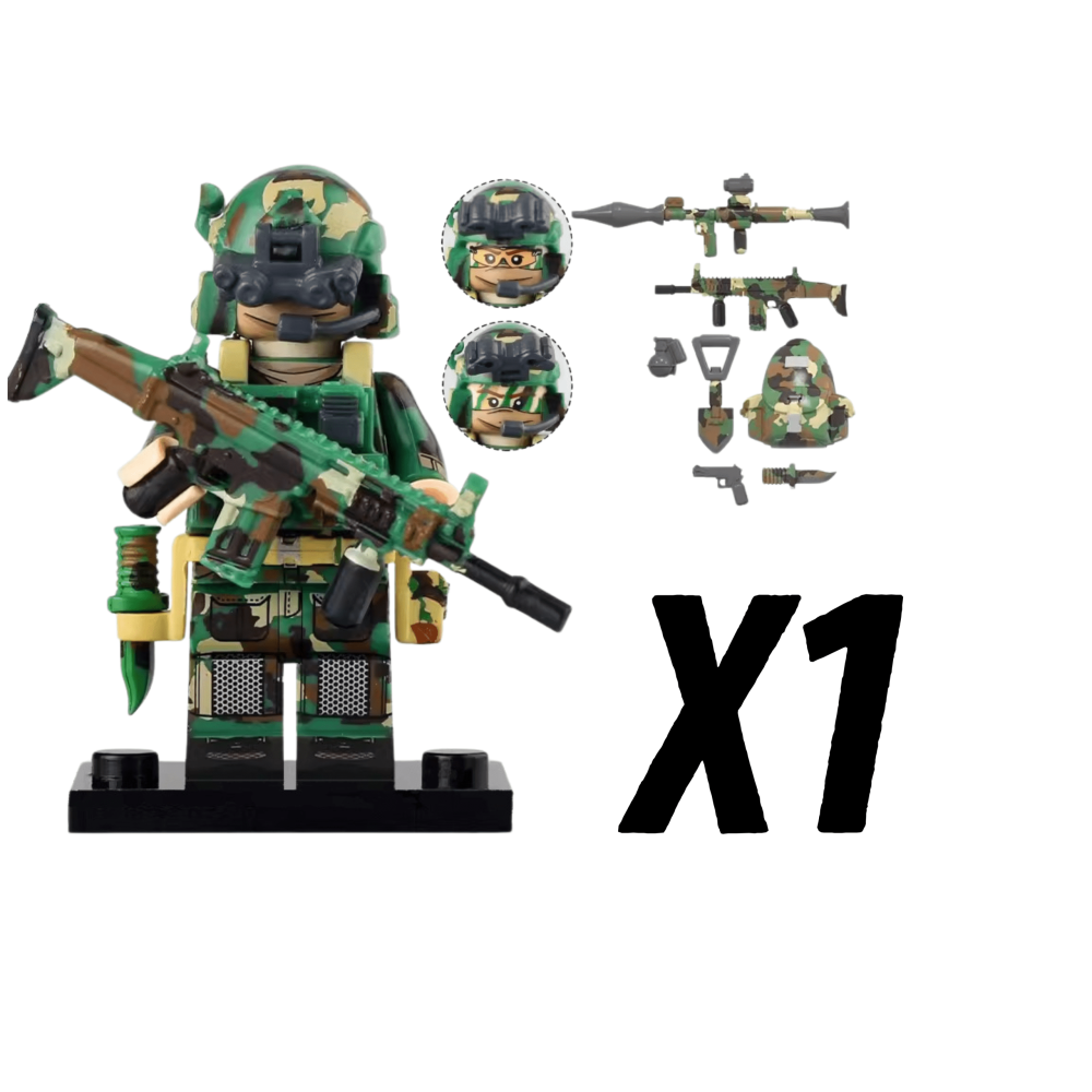 The Kommando Spezialkrafte German Special Forces Block Figures Set