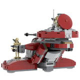 Space War Theme Battle Droid Armored Assault Tank MOC Building Set – 398pcs (Red)