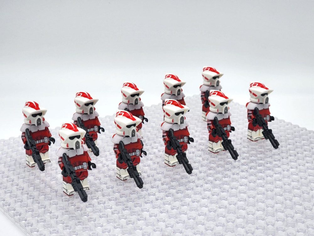 Space War Theme Coruscant Guard ARF Clone Trooper Block Figures Set