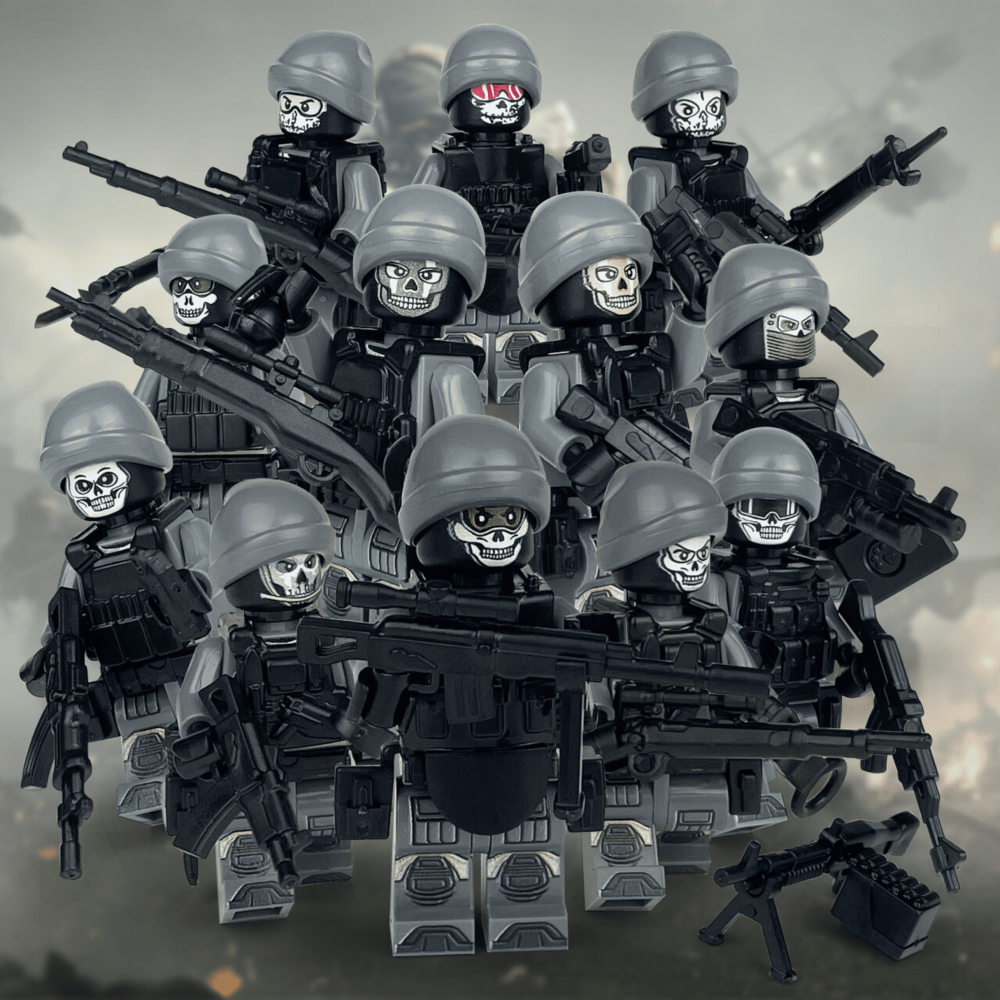 Ghost Team Special Force Unit Block Figures Set