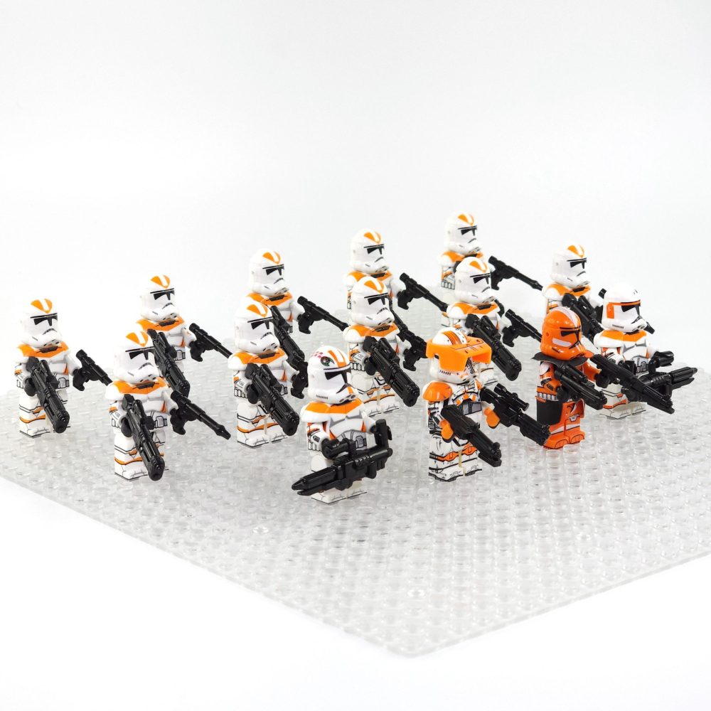 Space War Theme 212th Clone Troopers and Captains Block Figures Set