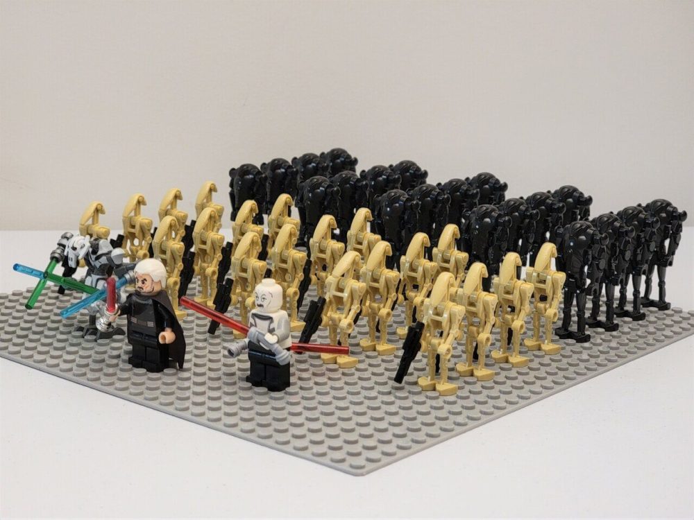 Space War Theme Battle Droid Legion With Sith Leaders Minifigure Set