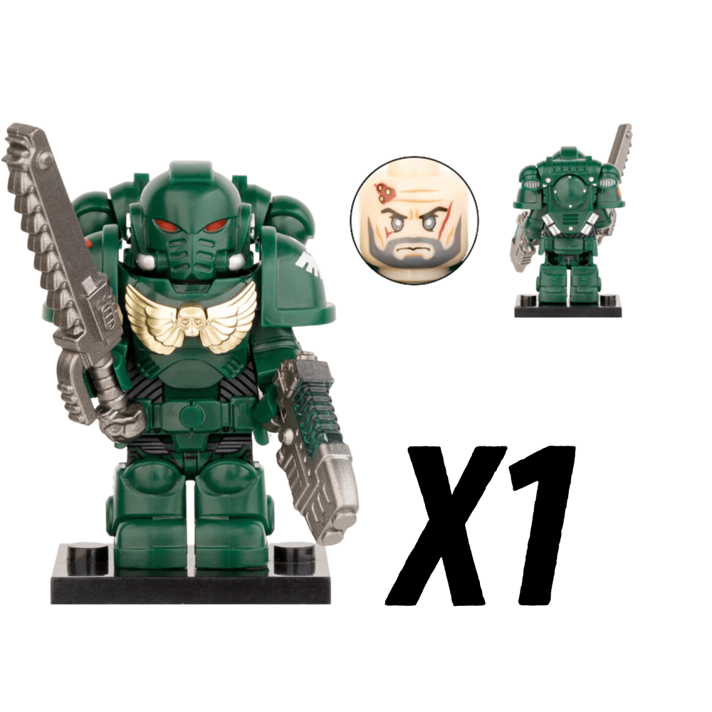 Dark Angels Space Marines Block Figures Set