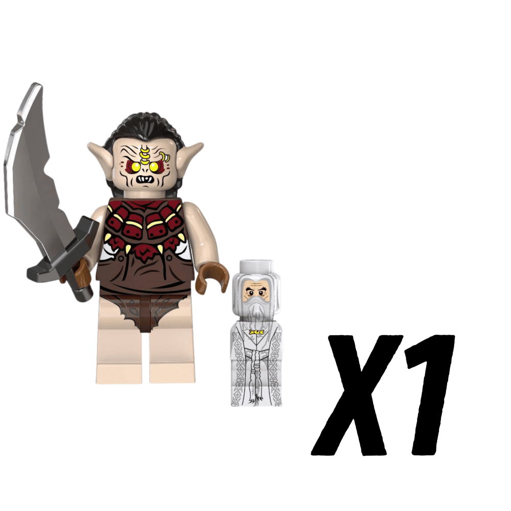 Lord the Rings Hunter Orcs Block Figures Set 5pcs
