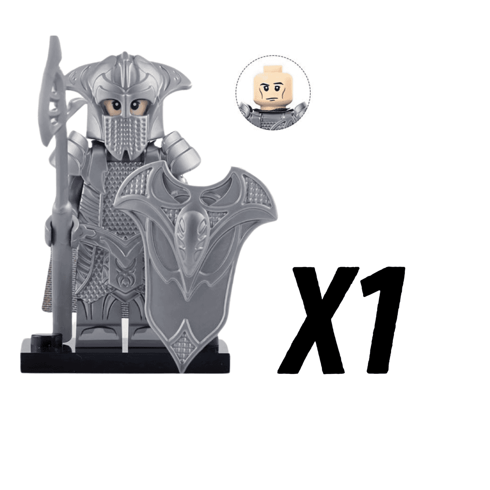 Lord the Rings Mirkwood Sentry Elves Spears Block Figures Set 10pcs