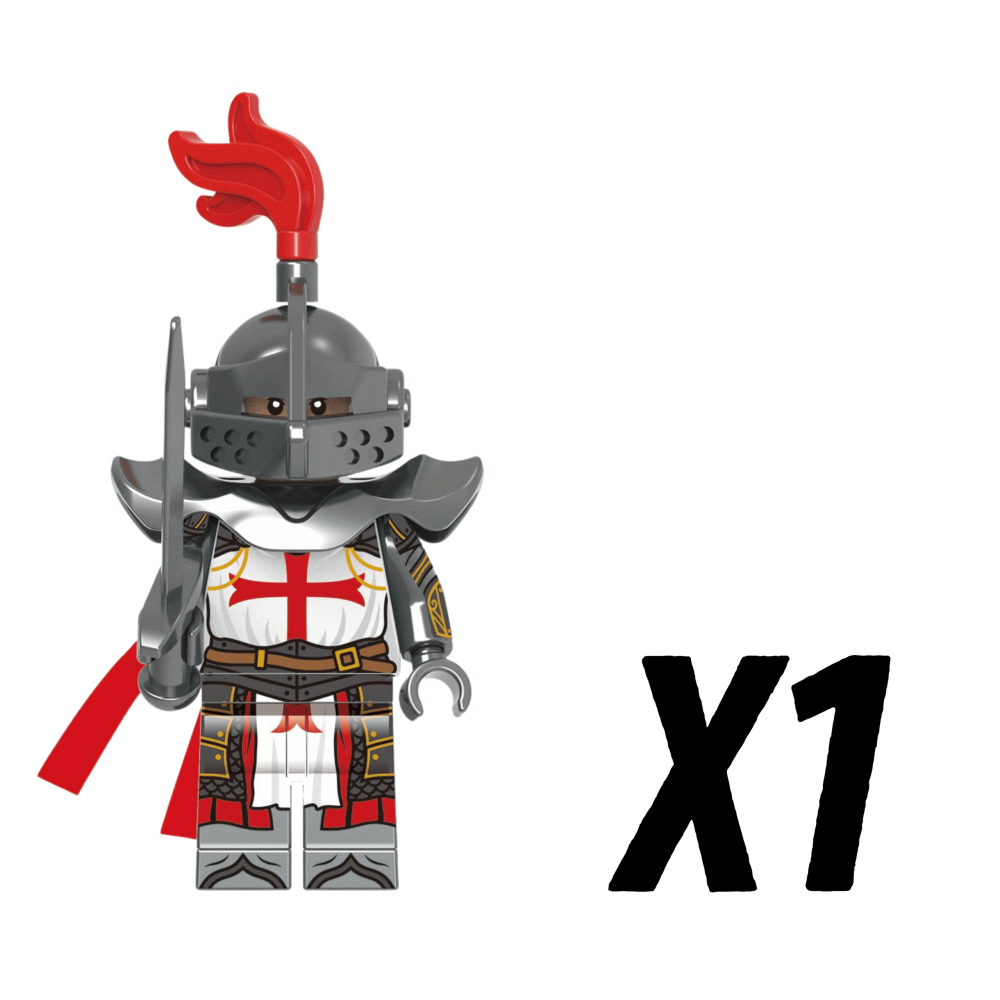 Crusades Knights Templar Elite Swords Block Figures Set of 5pcs