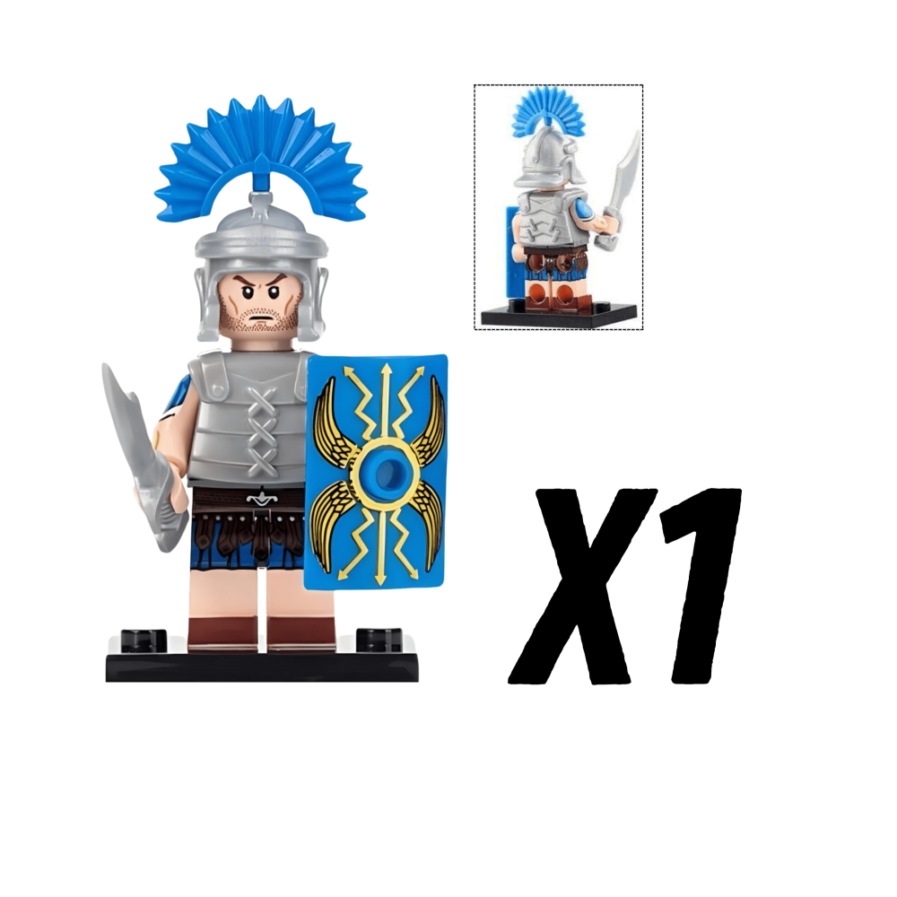 Roman Centurions (Blue) Block Figures Set of 10pcs
